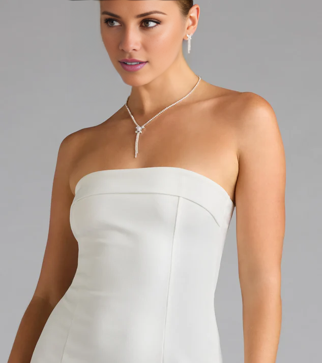 LD off shoulder collar sleeveless strapless backless short Homecoming Dresses