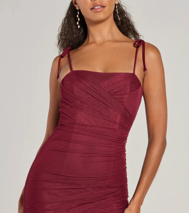 LD square neckline off shoulder sleeveless thin shoulder strap short Homecoming Dress