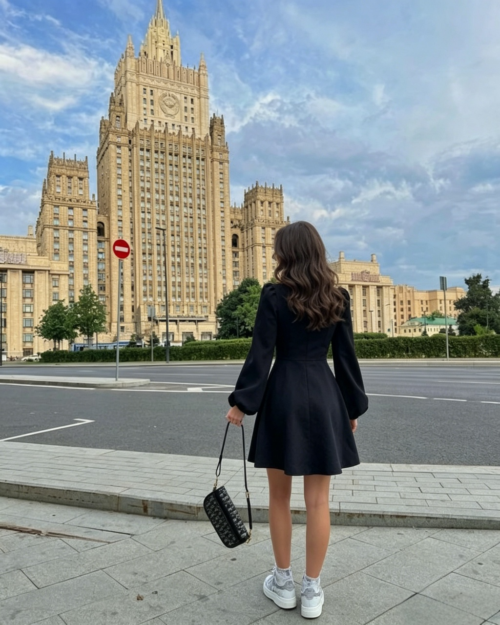 Elegant A-Line Square Neck Long Sleeve Puff Black Short Homecoming Dress