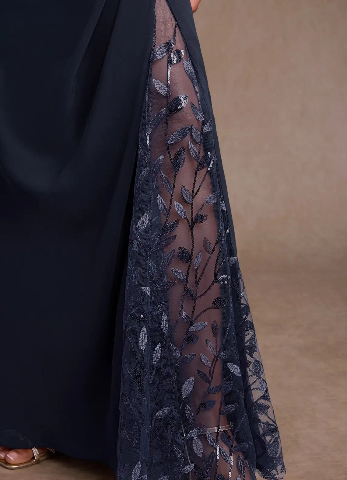 Refined Mermaid Off-the-Shoulder Sleeveless Floor Length Mother of the Bride Dress
