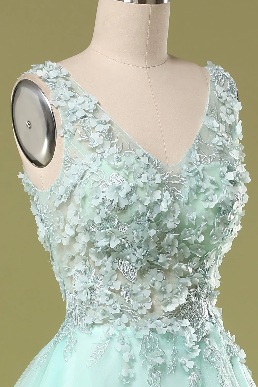 Mint Green Sticker Short Cocktail Dresses