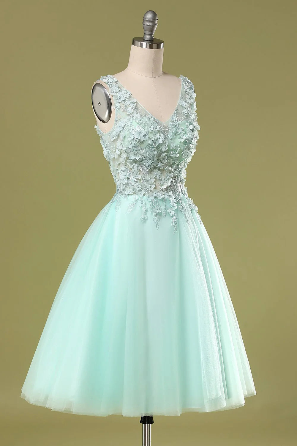 Mint Green Sticker Short Cocktail Dresses
