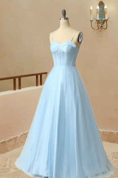 Gorgeous A-line Pink Long Sweetheart Floor-Length Sleeveless Prom Dresses