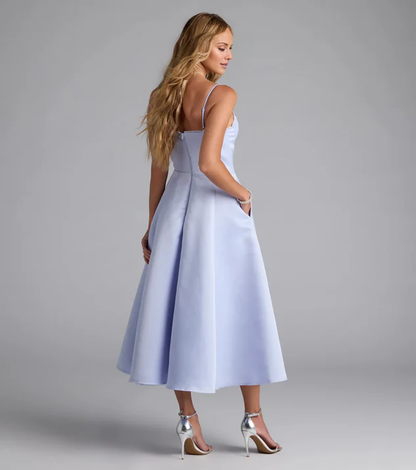 LD A-line heart-shaped neckline sleeveless backless long Prom dress