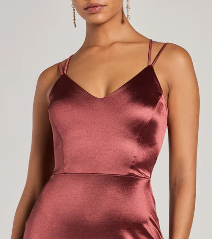 LD V-neck sleeveless thin shoulder strap backless short Homecoming Dress