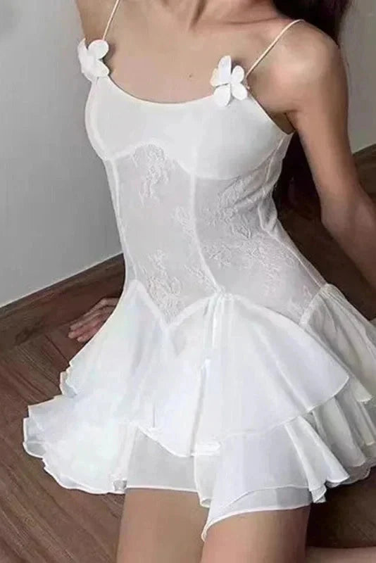 Charming Chiffon A-Line Sweetheart Sleeveless Straight Back Above Knee Homecoming Dresses