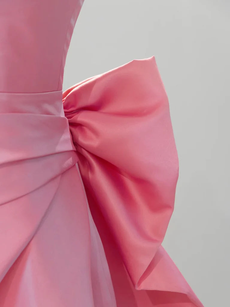 Chic A-Line Strapless Sweetheart Floor-Length Prom Dresses