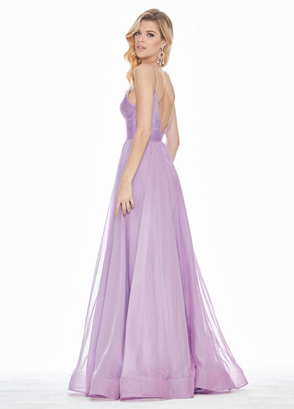 Chic A-Line Strapless Sleeveless Bow High-Low Yellow Prom Dresses Women Gown