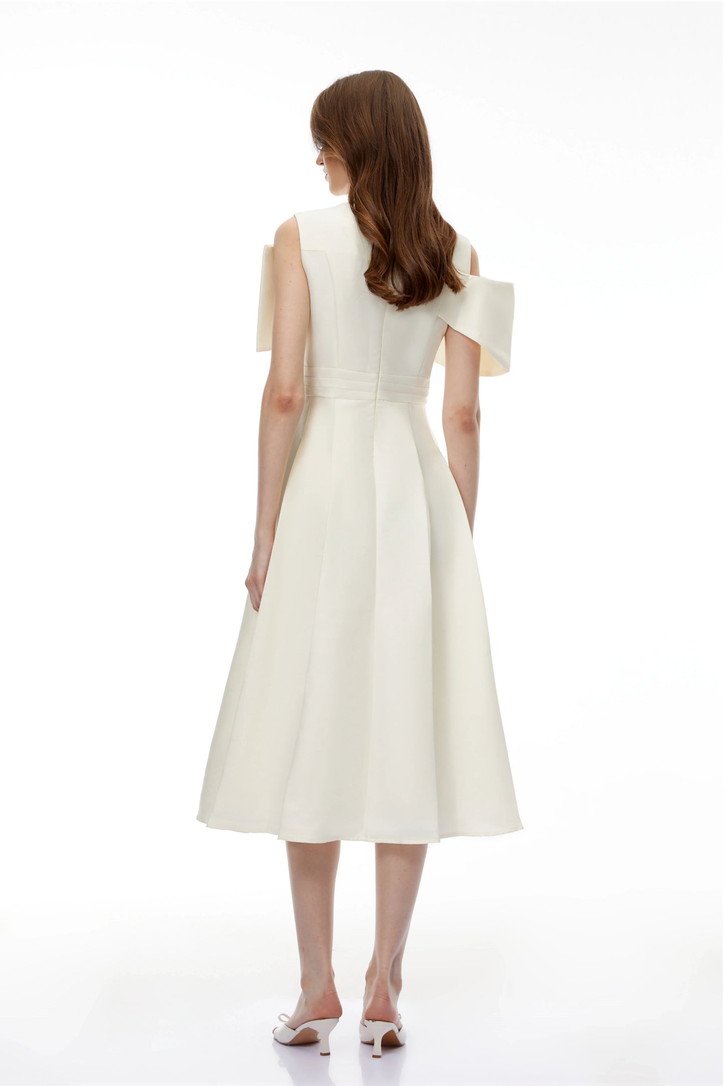 Elegant Satin Sheath Off-Shoulder Short Sleeve 3D Floral Maxi Evening Dress