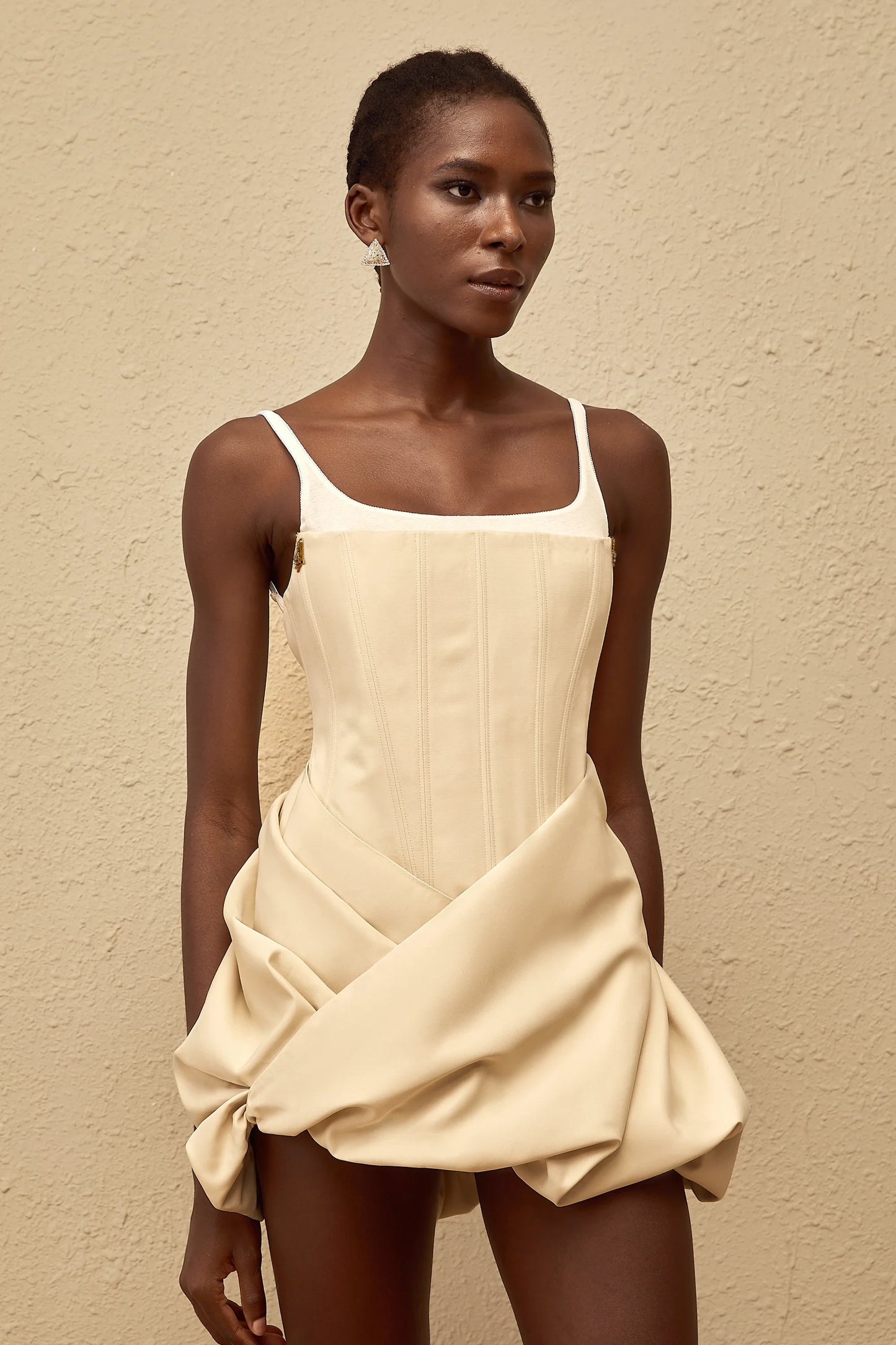 Chic Satin Sheath Square Neck Sleeveless Strappy Open Back Mini Length Homecoming Dresses