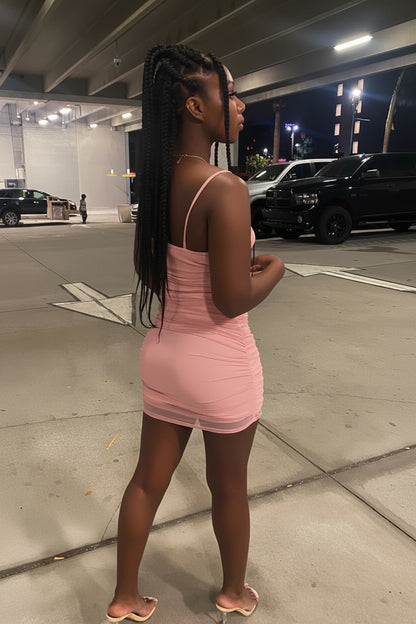Chic Satin Sheath Sweetheart Tie-Strap Sleeveless Tie-Back Mini Homecoming Dresses