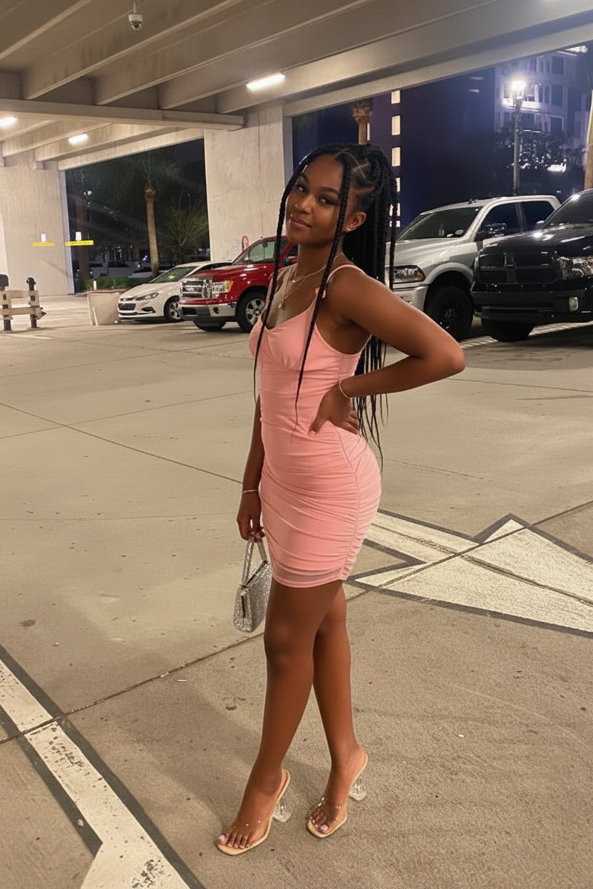 Chic Satin Sheath Sweetheart Tie-Strap Sleeveless Tie-Back Mini Homecoming Dresses