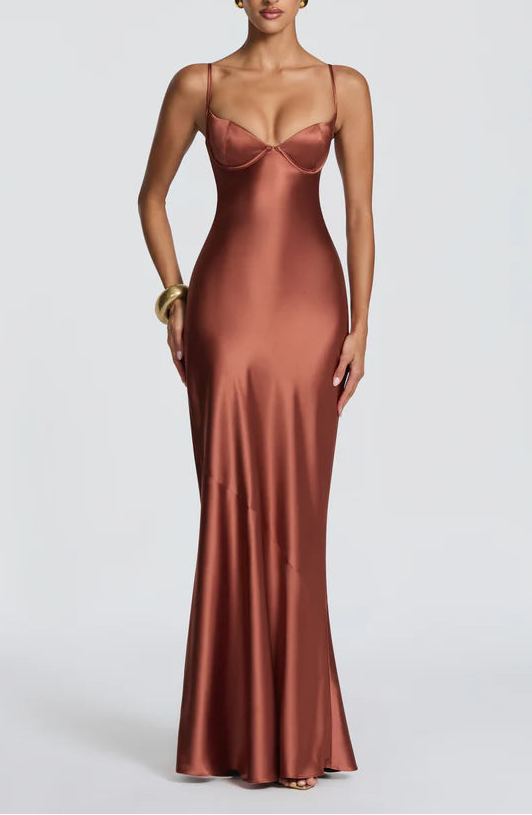 Elegant Fitted Sweetheart Neck Spaghetti Strap Lace Up Back Floor Length Prom Dress