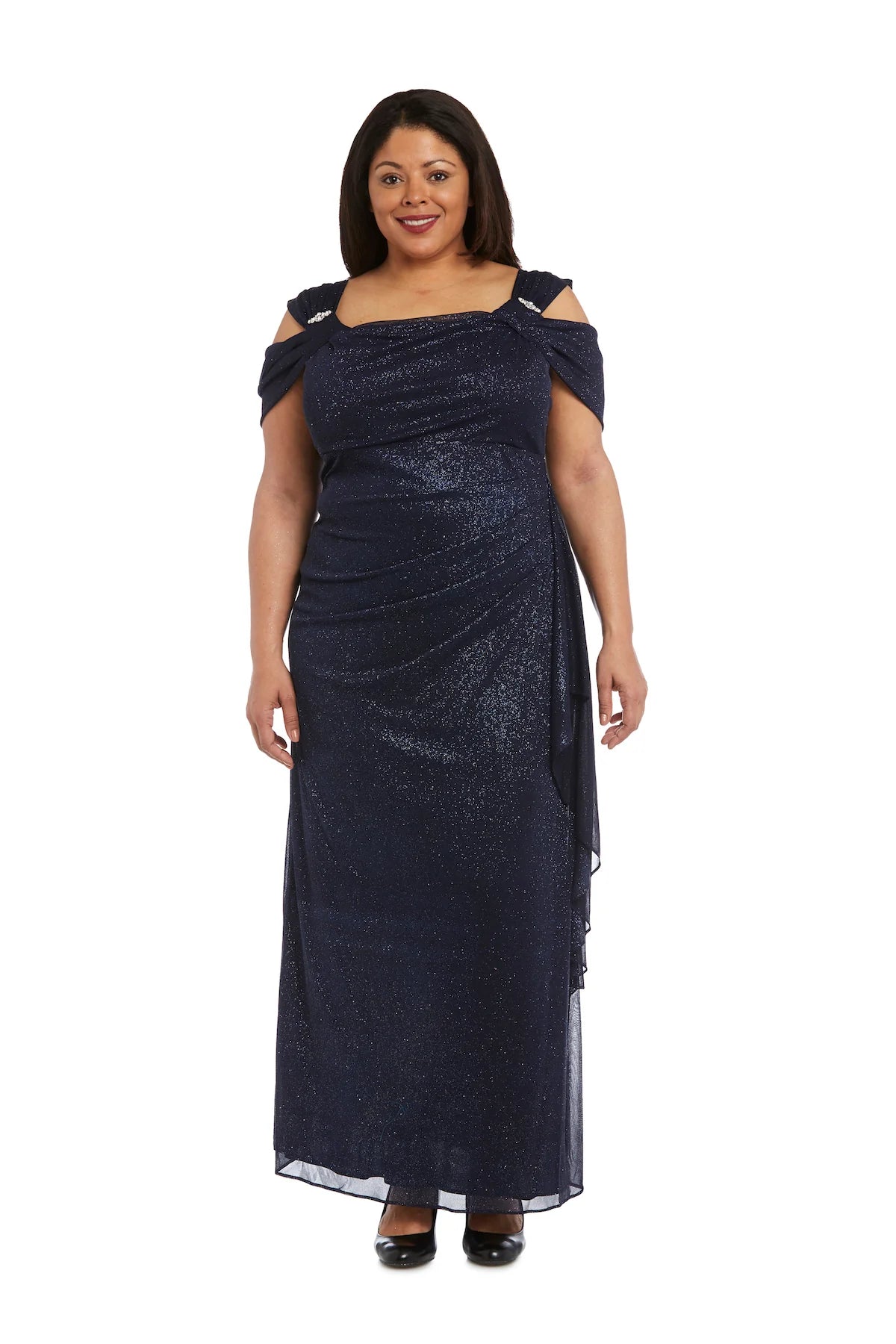Elegant High Neck Sleeveless Flowy A-Line Floor-Length Evening Dresses
