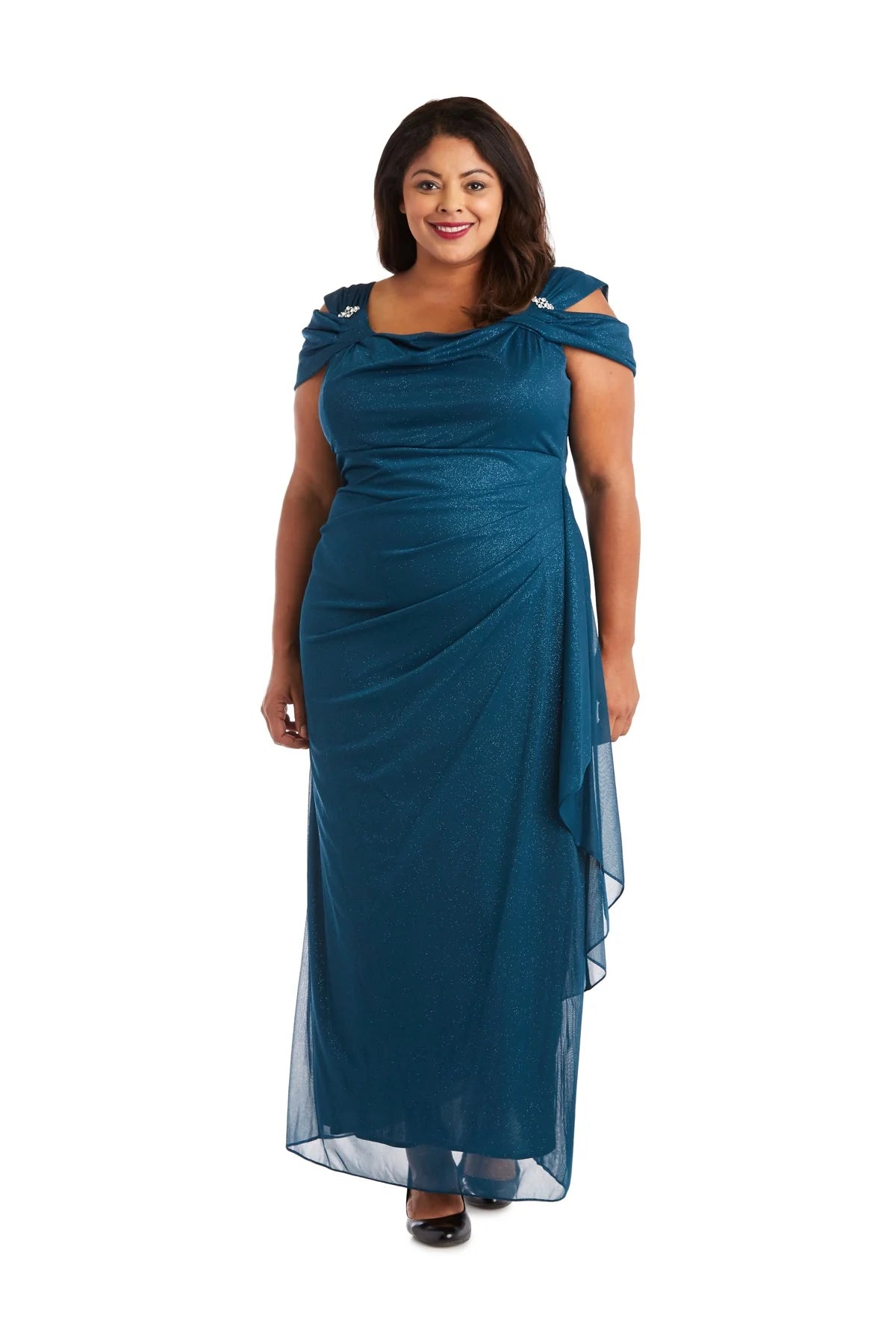 Elegant High Neck Sleeveless Flowy A-Line Floor-Length Evening Dresses
