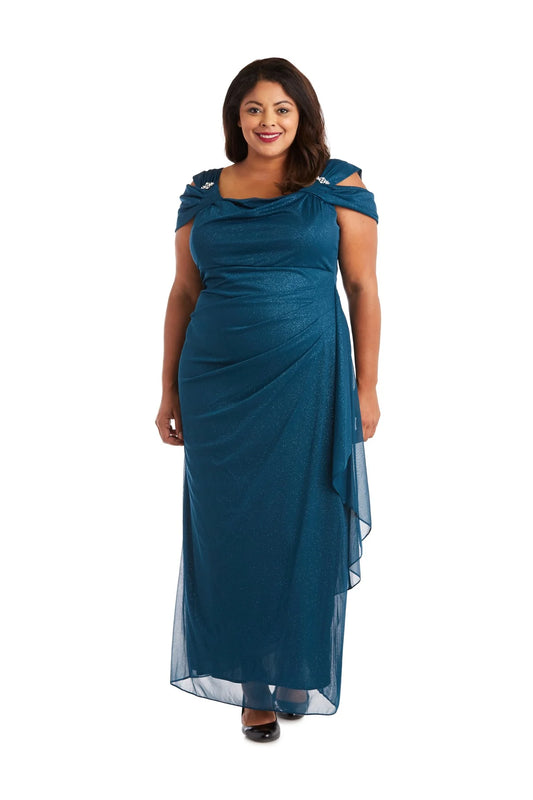 Elegant High Neck Sleeveless Flowy A-Line Floor-Length Evening Dresses