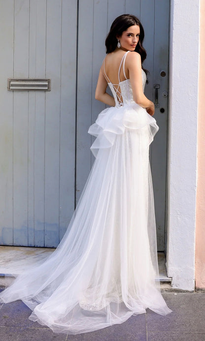 Elegant Sequin Mermaid V-Neck Spaghetti Strap Lace-Up Back Floor-Length Prom Dress