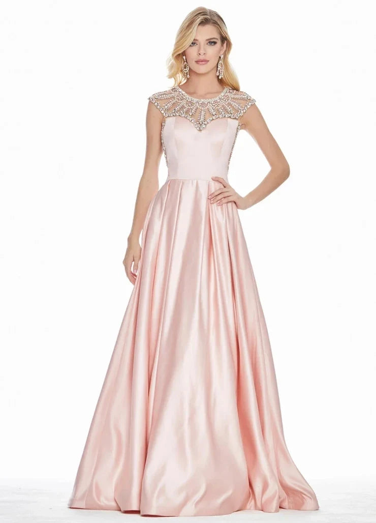 Elegant A-Line Strapless Sleeveless Bow Accent Fuchsia Long Prom Dresses Women