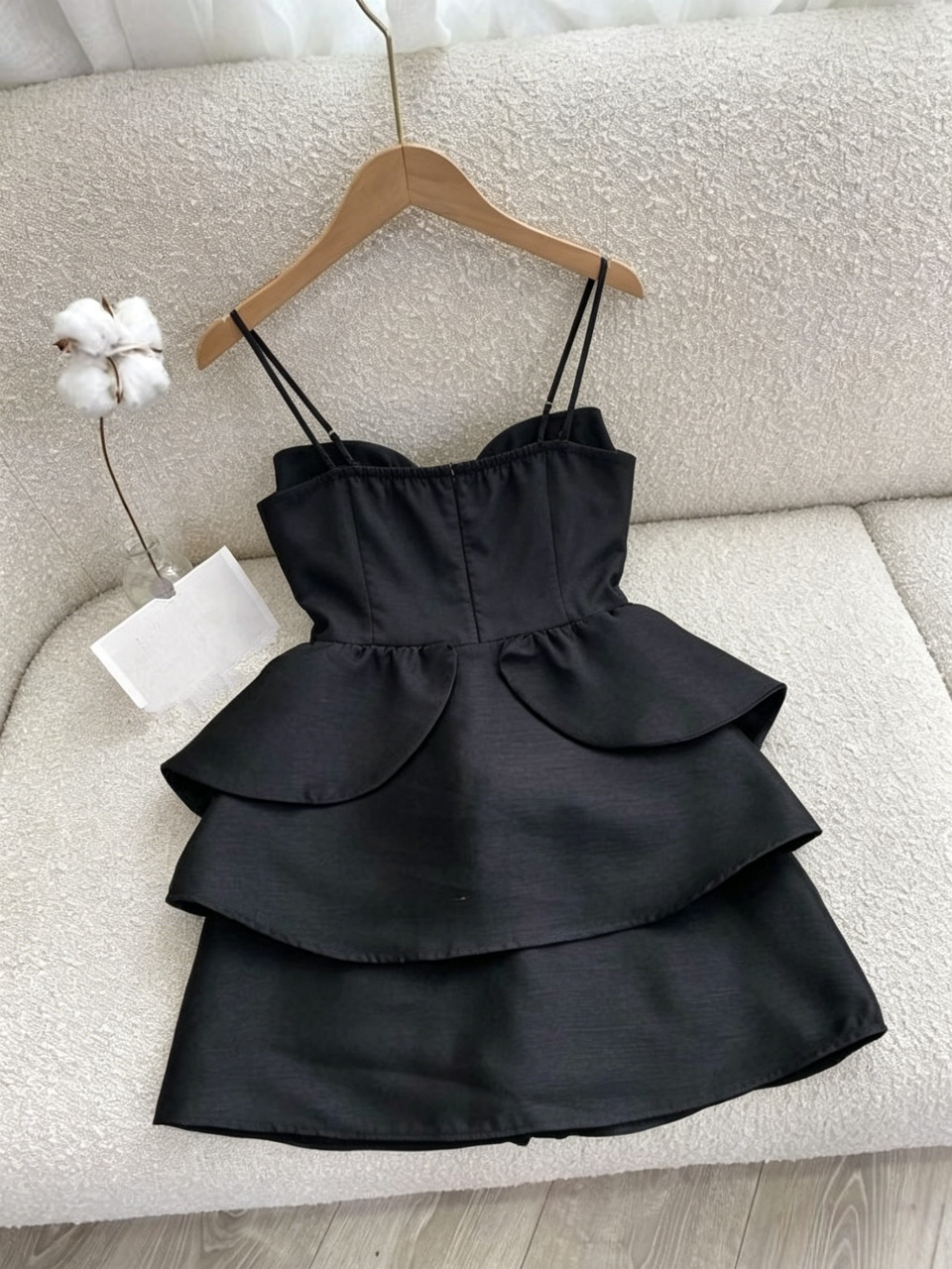 Elegant A-Line Sweetheart Spaghetti Strap Zipper Back Mini Tiered Homecoming Dresses