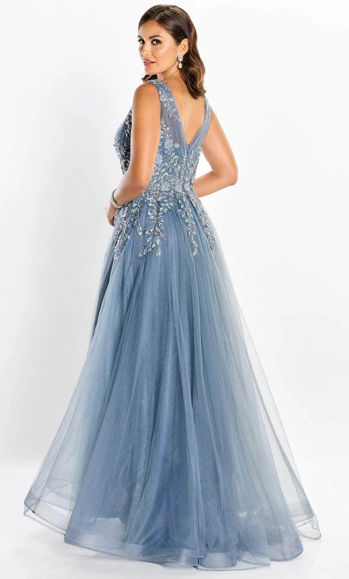 Embellished A-line V-neck sleeveless floor-length Mother of the Bride Dress