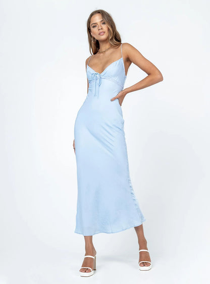 Ethereal Sweetheart Neck Spaghetti Strap Satin Mermaid Evening Dress with Smocked Back