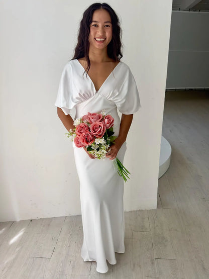 Exquisite Mermaid Boat Neck Sleeveless Button Closure Floor-Length Evening Dress for Formal Events and Special Occasions