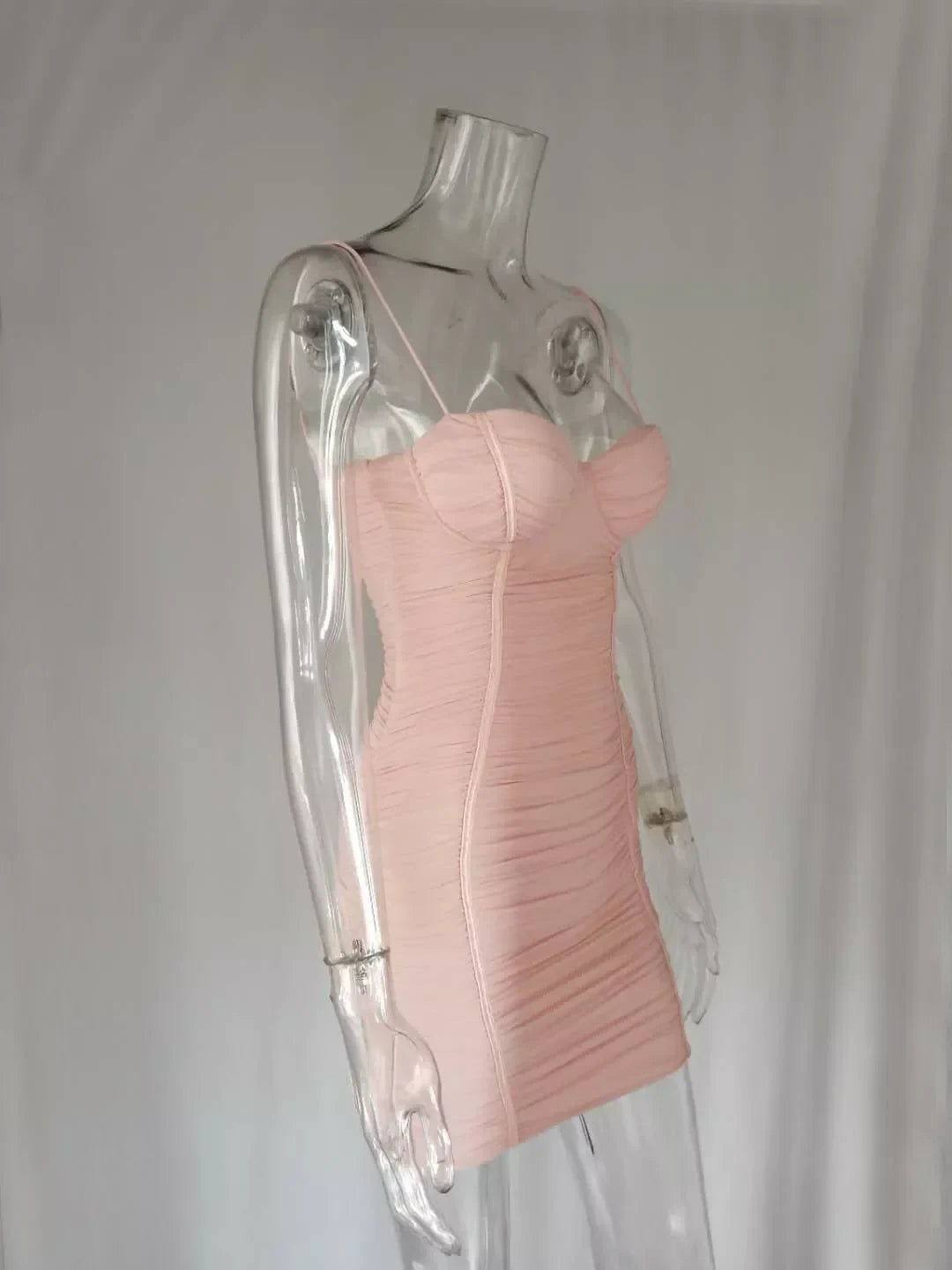 Glamorous Ruched Tulle Sheath Sweetheart Neck Sleeveless Zipper Back Mini Homecoming Dresses