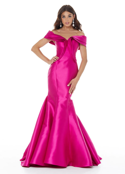 Glamorous Satin Mermaid Off-Shoulder Sweetheart Sleeveless Zipper Floor-Length Evening Dresses