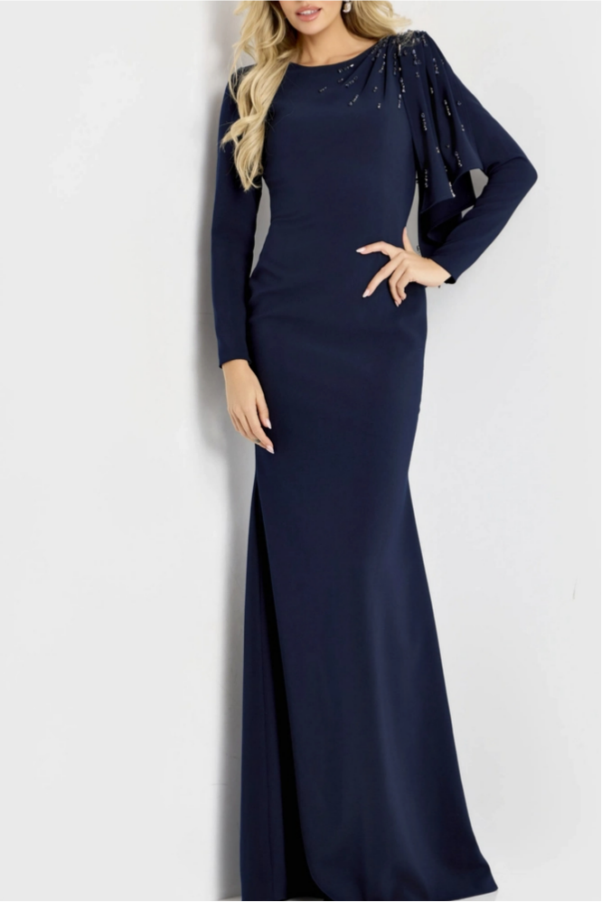 Gorgeous Satin Mermaid V Neck Sleeveless Ruched Back Slit Floor Length Formal Evening Party Dress