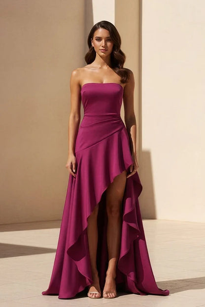 Graceful Satin Sheath Cowl Neck Spaghetti Straps Lace-up Back Floor-length Evening Dresses