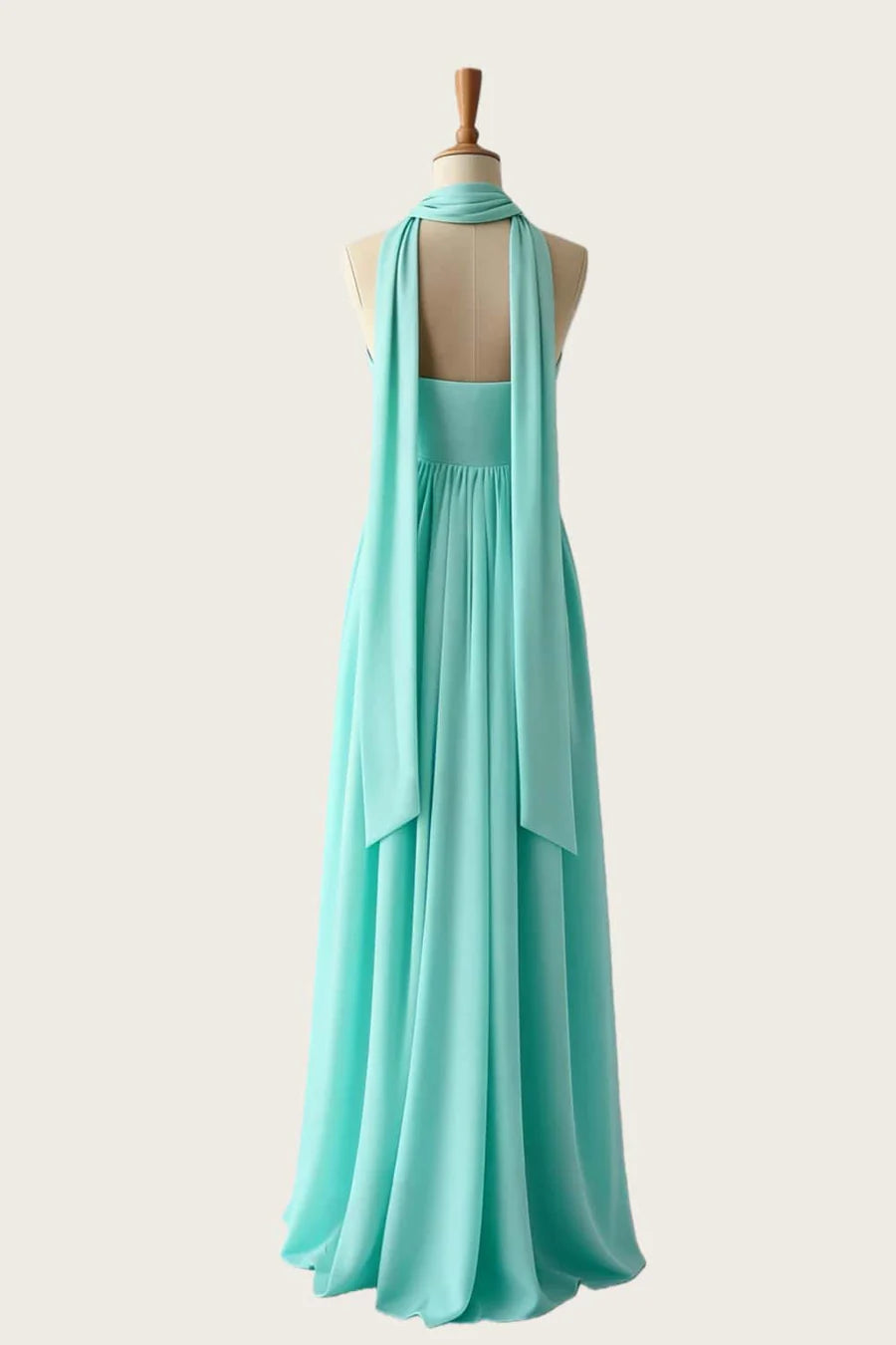 Close-up of the strapless sweetheart neckline and ruched bodice of the satin mermaid gown.