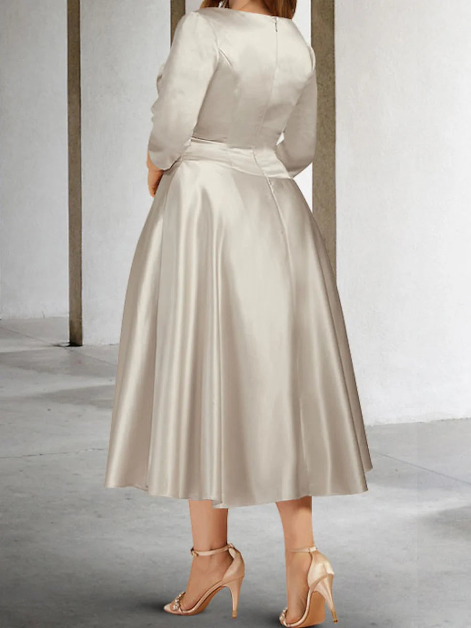 A-line/Princess V-neck mother of the bride dress