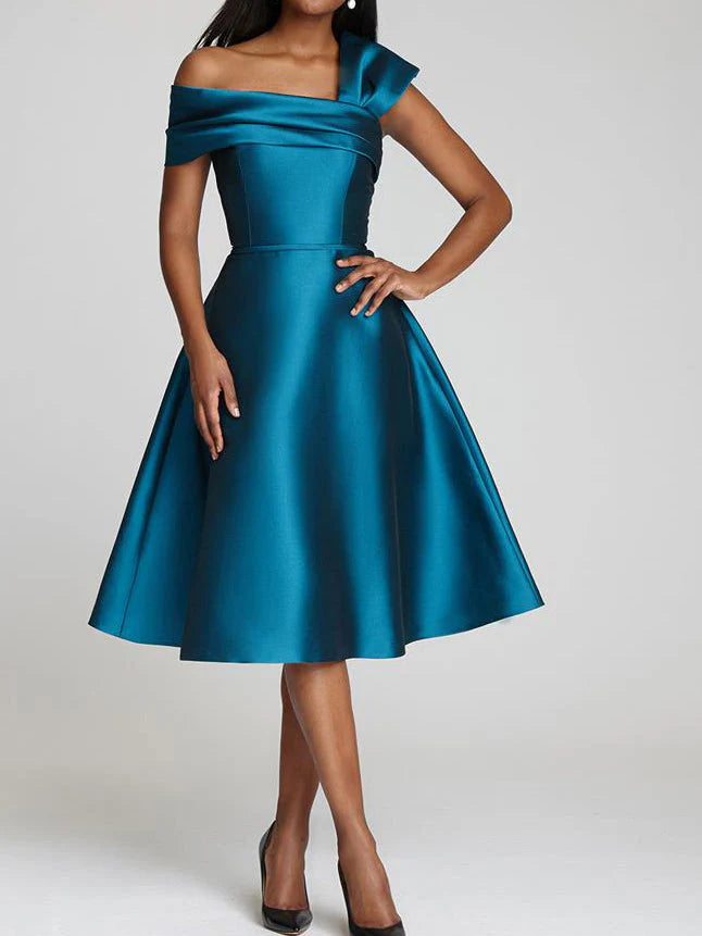 A-line/Princess One shoulder mother of the bride dress