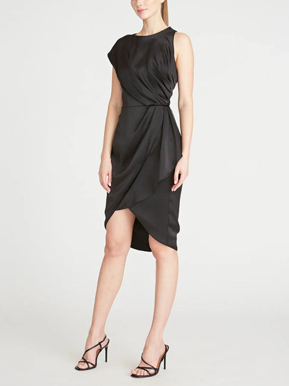 A-word/Princess Spoon Sleeveless Knee Length Mother of the bride dress