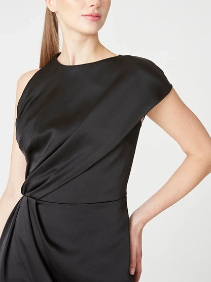 A-word/Princess Spoon Sleeveless Knee Length Mother of the bride dress