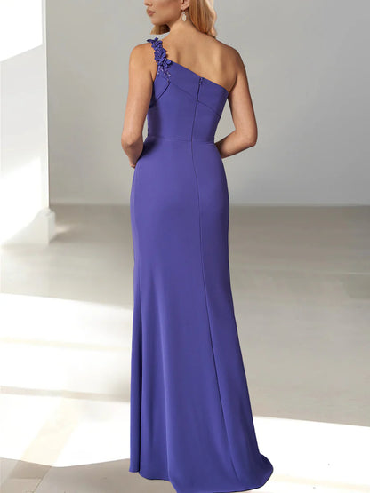 Body/Pillar Sleeveless Shoulder to Floor Beaded Mother of the bride dress