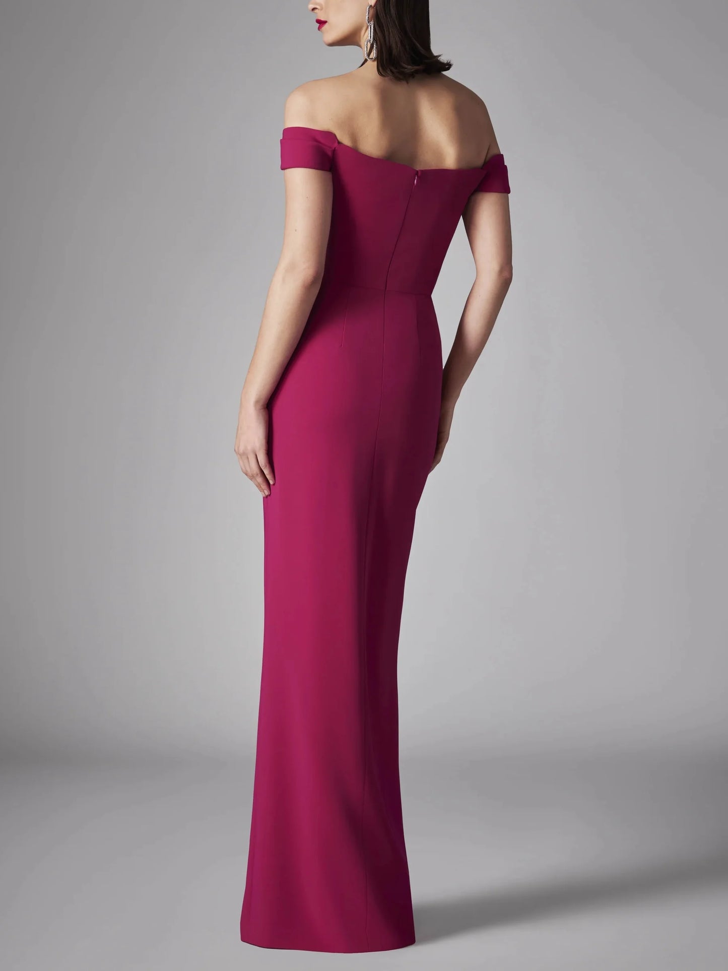 A-line/Princess strapless sleeveless ruffled edge mopping floor evening dress
