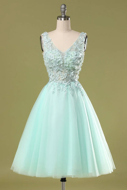 Mint Green Sticker Short Cocktail Dresses