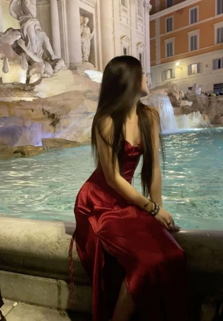Opulent Red Satin Strappy Lace-Up Back Slit Maxi Prom Dress