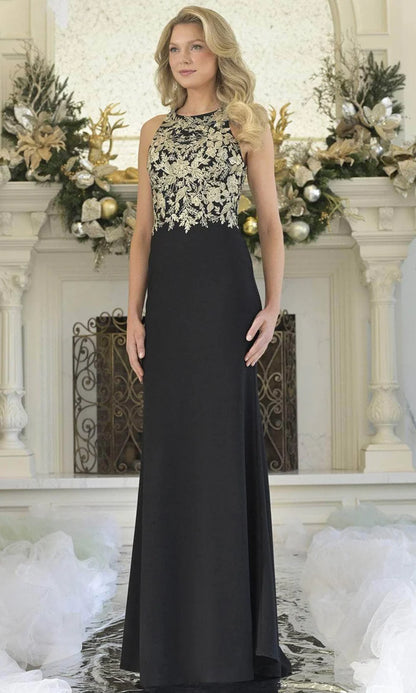 Regal Mermaid Halter Neck Sleeveless Closed Back Floor Length Mother of the Bride Dresses