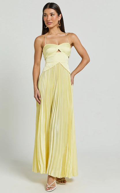 Romantic Satin A-Line Sweetheart Backless Pleated Floor-Length Evening Dress