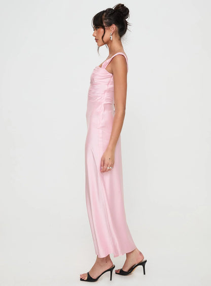 Romantic Square Neck Satin Mermaid Evening Dress with Convertible Straps