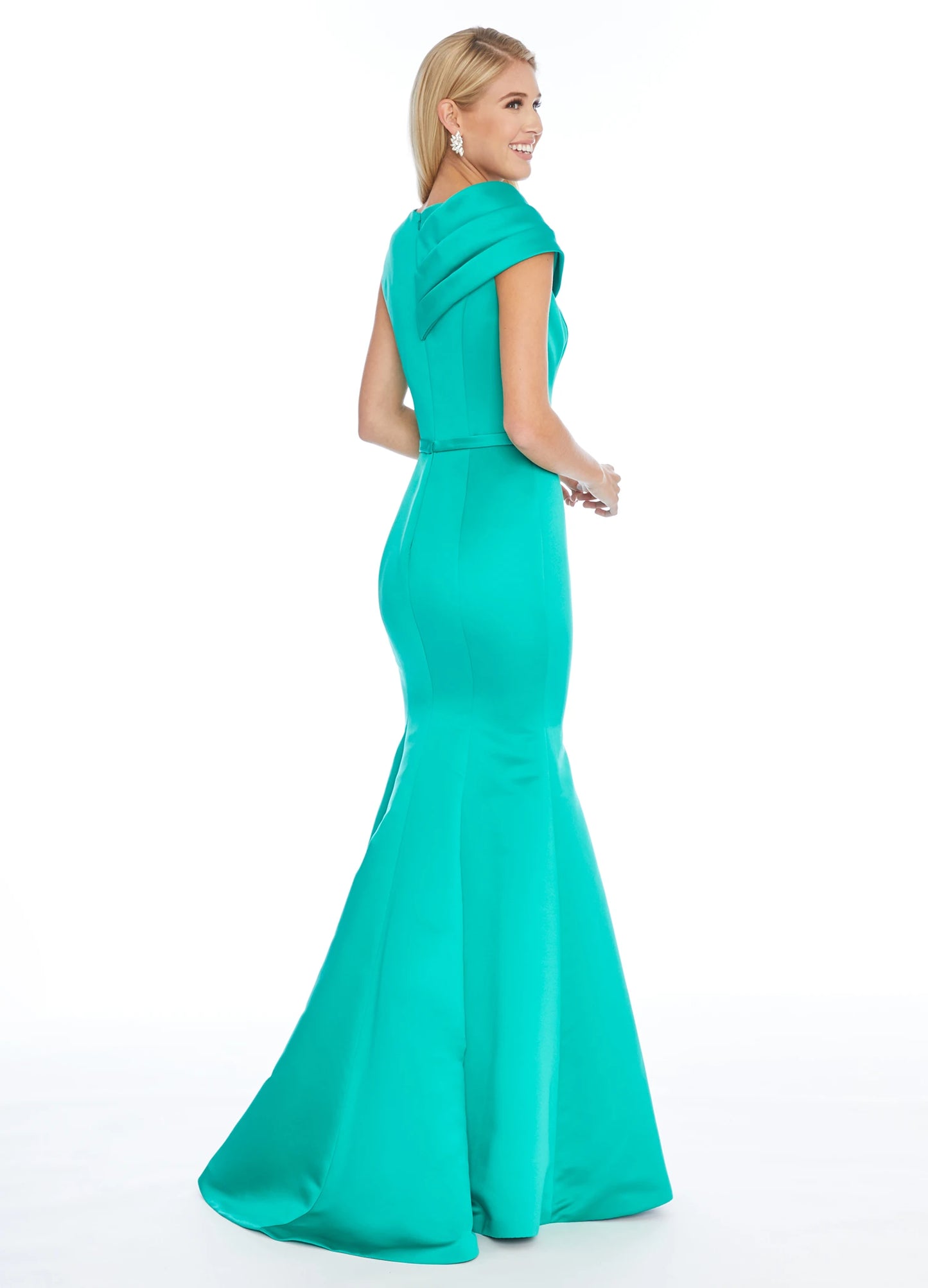 Sophisticated Satin Mermaid Asymmetrical One-Shoulder Sleeveless Zipper Back Floor-Length Evening Dresses