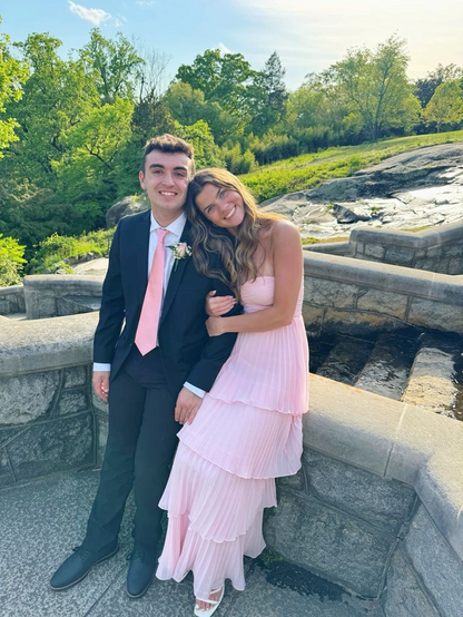 Romantic Chiffon Tiered Pleated Strapless Sweetheart Floor-Length Prom Dresses