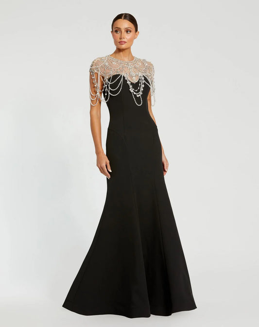 Stunning satin mermaid V neck sleeveless lace up back floor length evening dress with ruched waist
