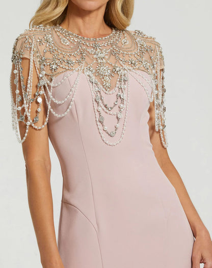 Stunning satin mermaid V neck sleeveless lace up back floor length evening dress with ruched waist