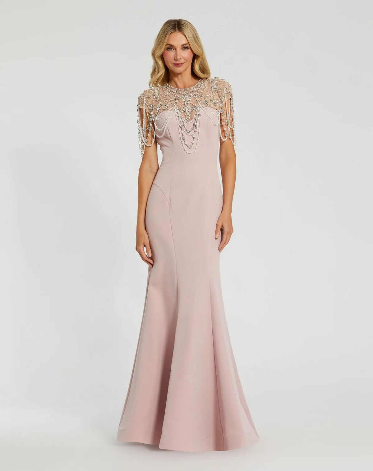 Stunning satin mermaid V neck sleeveless lace up back floor length evening dress with ruched waist