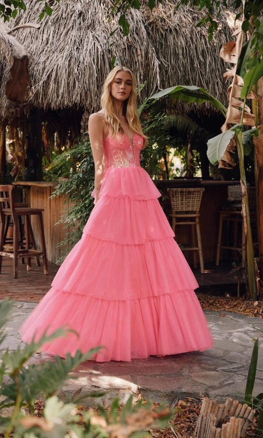 Vibrant Fitted Ball Gown Spaghetti Strap Sleeveless Back Zipper Floor-Length Prom Dresses