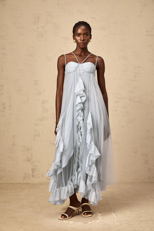 Whimsical A-Line Spaghetti Strap Sweetheart Neck Open Back High Low Evening Dress