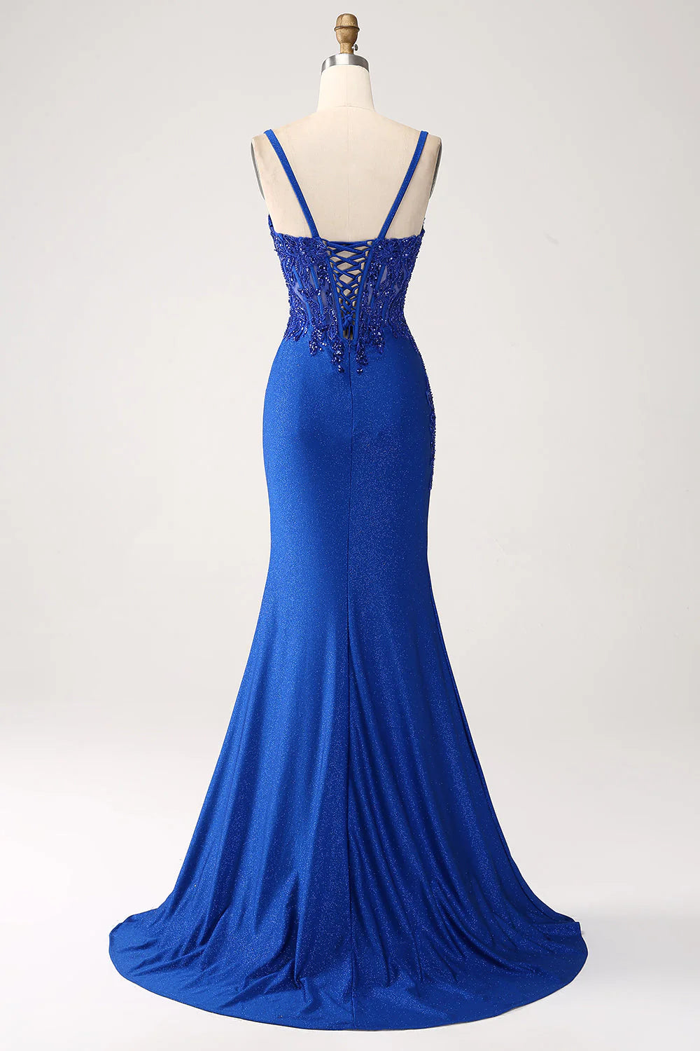 Sequin Royal Blue Mermaid Thin Shoulder Strap Sticker Long Prom Dress LD Dress Sequin Royal Blue Mermaid Thin Shoulder Strap Sticker Long Prom Dress LD Dress